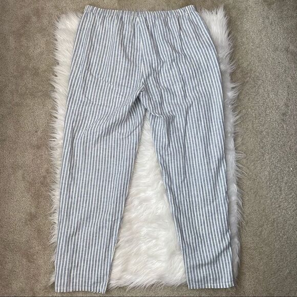 Eileen Fisher Stripe Hemp Blend Ankle Pants - Picture 7 of 10